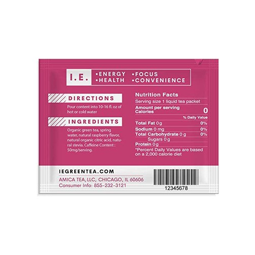 I.E. 리퀴드 라즈베리 그린티, 8개입