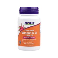 Now Foods Vitamin D-3 1,000 IU 180 Chewables